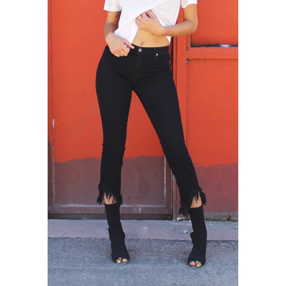 Fray Black Jeans