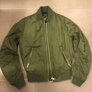 Top shop green bomber jacket