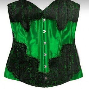 Adore Me Intimates & Sleepwear - Green & Black Corset Adore Me Intimates & Sleepwear - Green & Black Corset