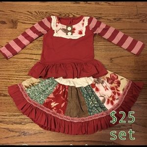 2 pc Persnickety top & skirt