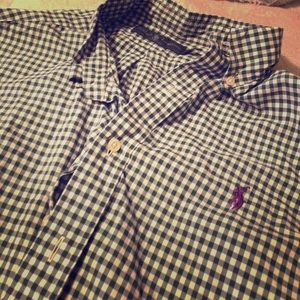 Polo Ralph Lauren  Striped Green Button Shirt