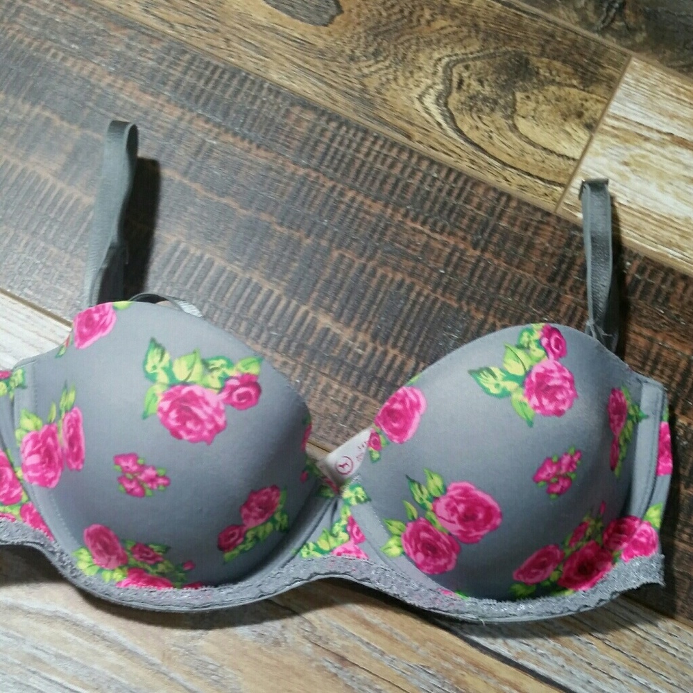 VS PINK floral padded sweetheart multi way 34b