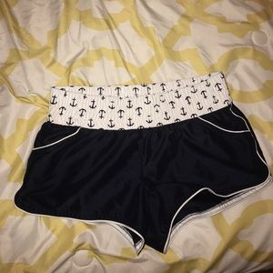 Navy Blue Xhilaration Shorts with Anchors