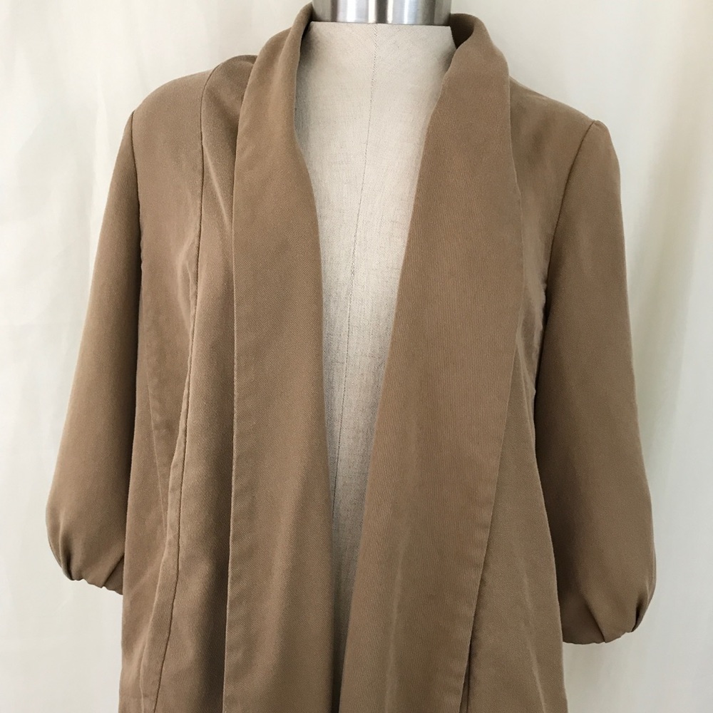 H&M Women's Brown Open Cardigan Size 8