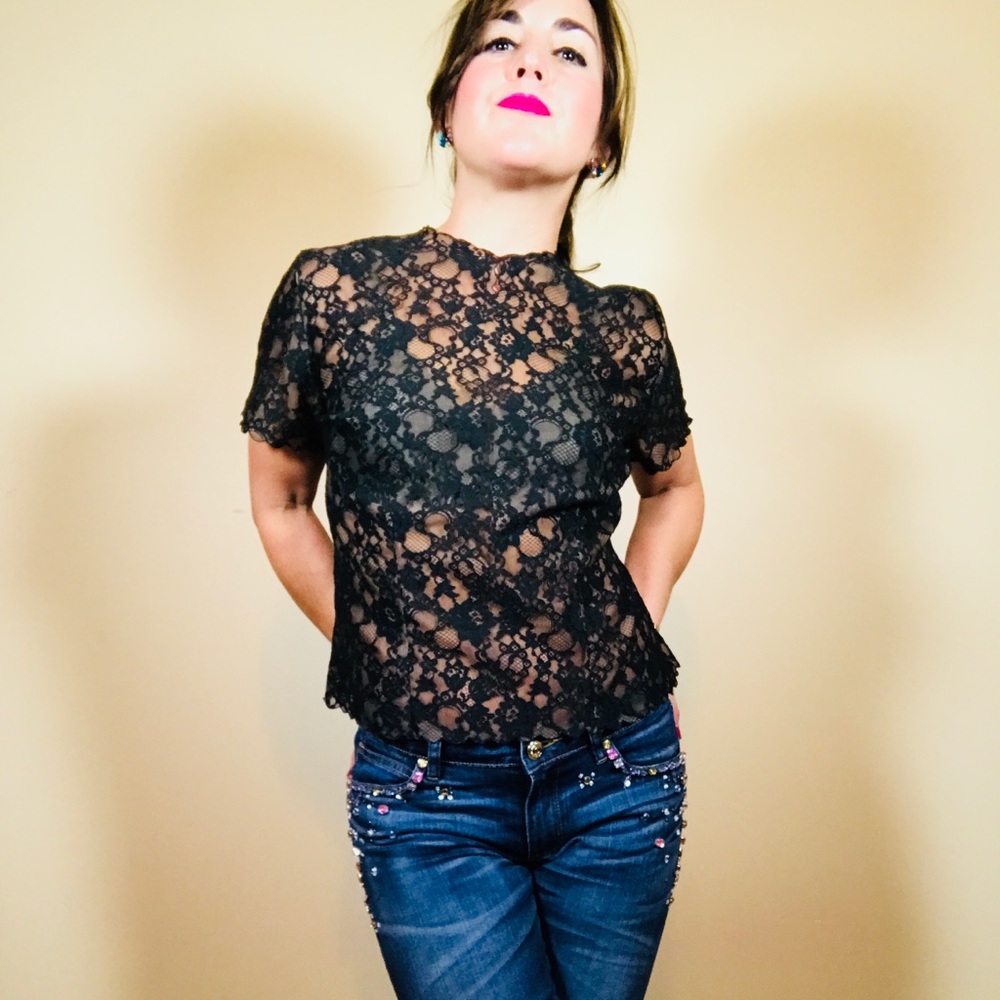 Jeweled Skinny Jeans