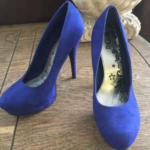 "Blue Suede HighHeels"