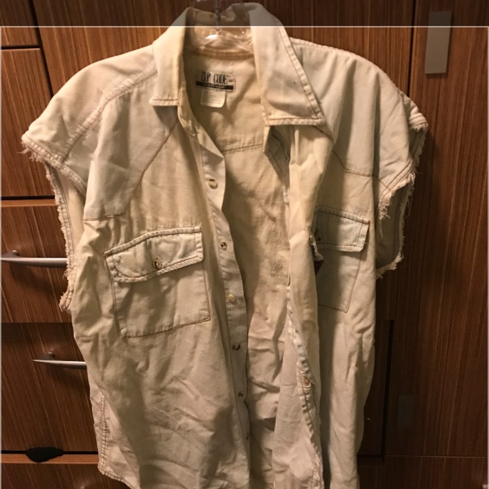 Vintage denim vest