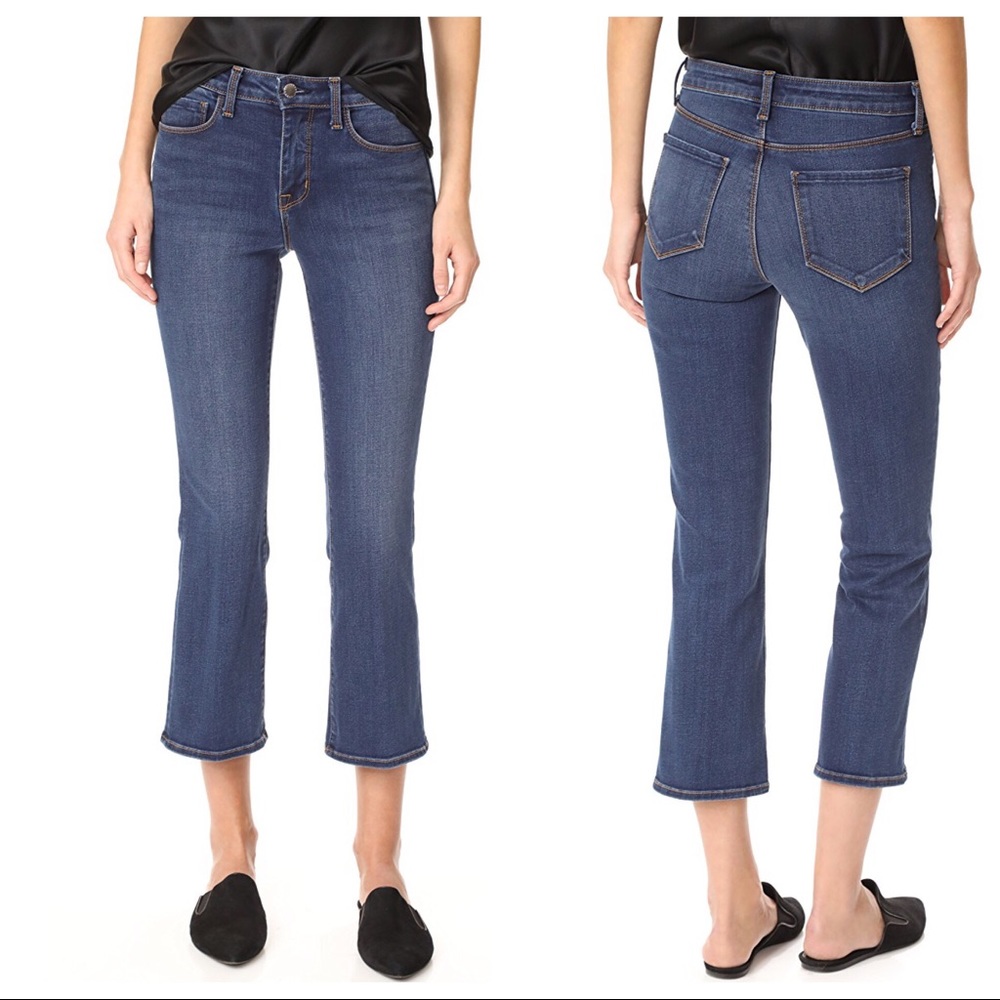 L'AGENCE - Lenna cropped baby flare jeans