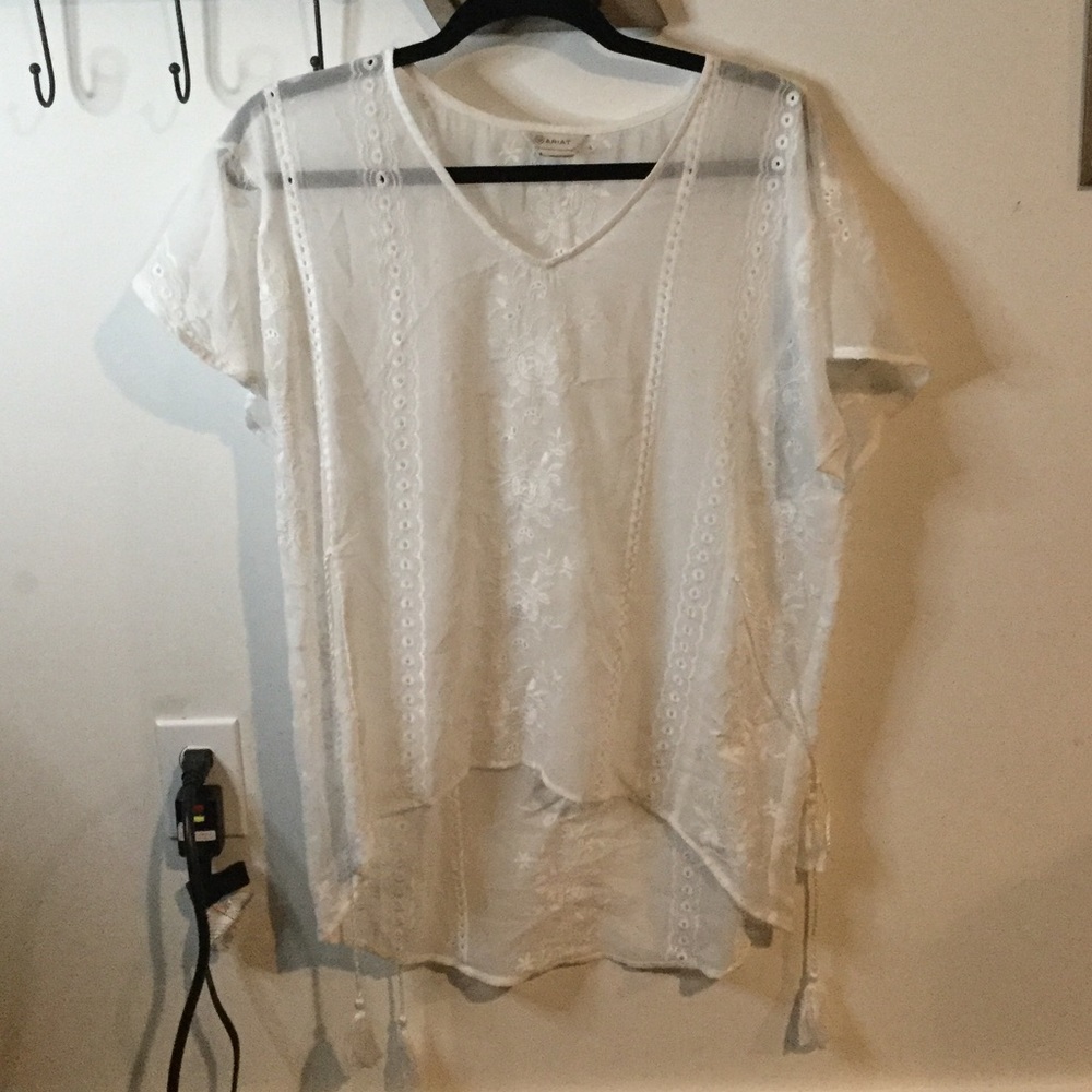 Ariat white shirt!