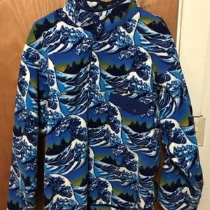 Patagonia Snap T Fleece (Wave Print)