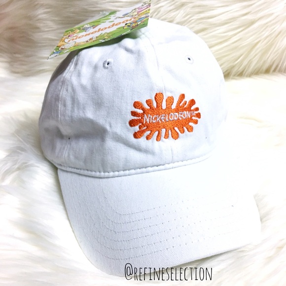 Nickelodeon Slime White Dad Hat Cap - Picture 2 of 6
