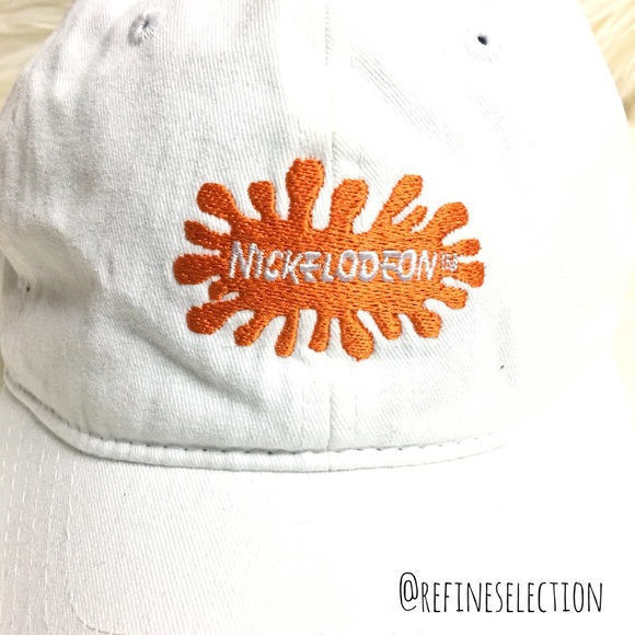 Nickelodeon Slime White Dad Hat Cap - Picture 3 of 6