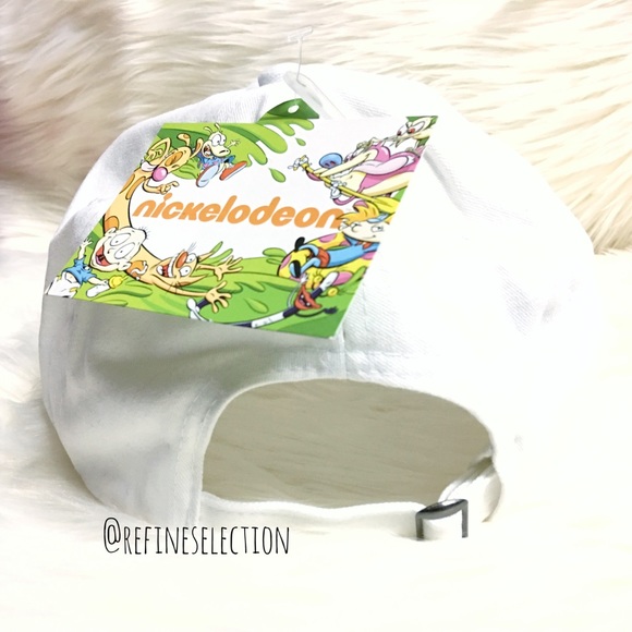 Nickelodeon Slime White Dad Hat Cap - Picture 5 of 6