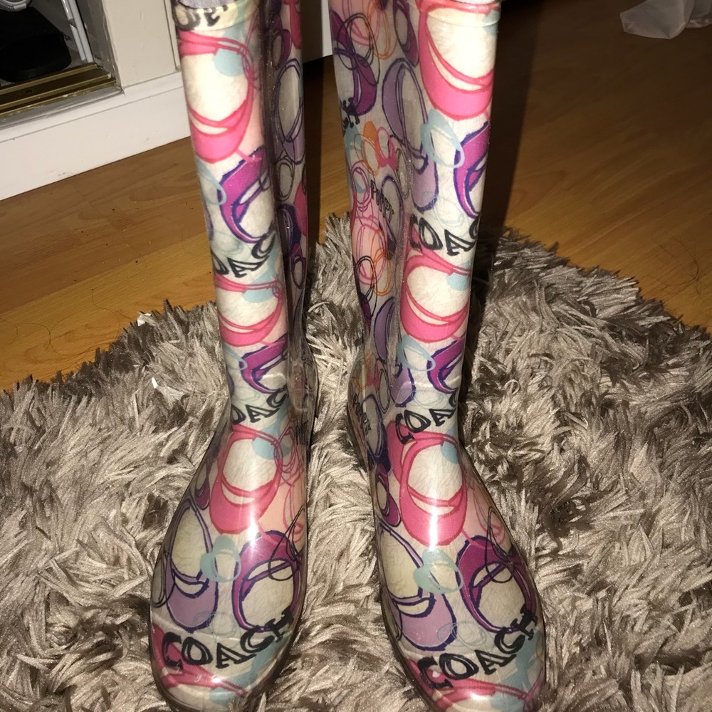 COACH Poppy Multi-Color rainboots