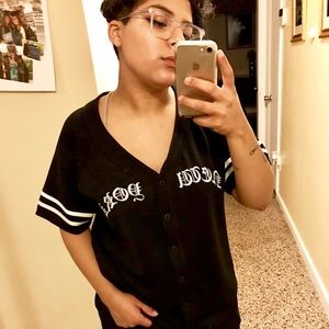 New York baseball jersey streetwear tee