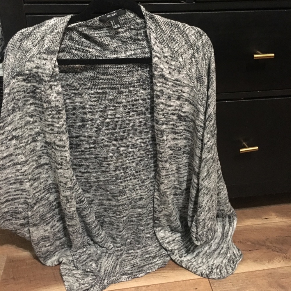 Black and white cardigan