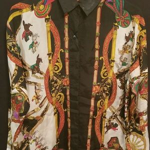 Mulitcolored silk blouse