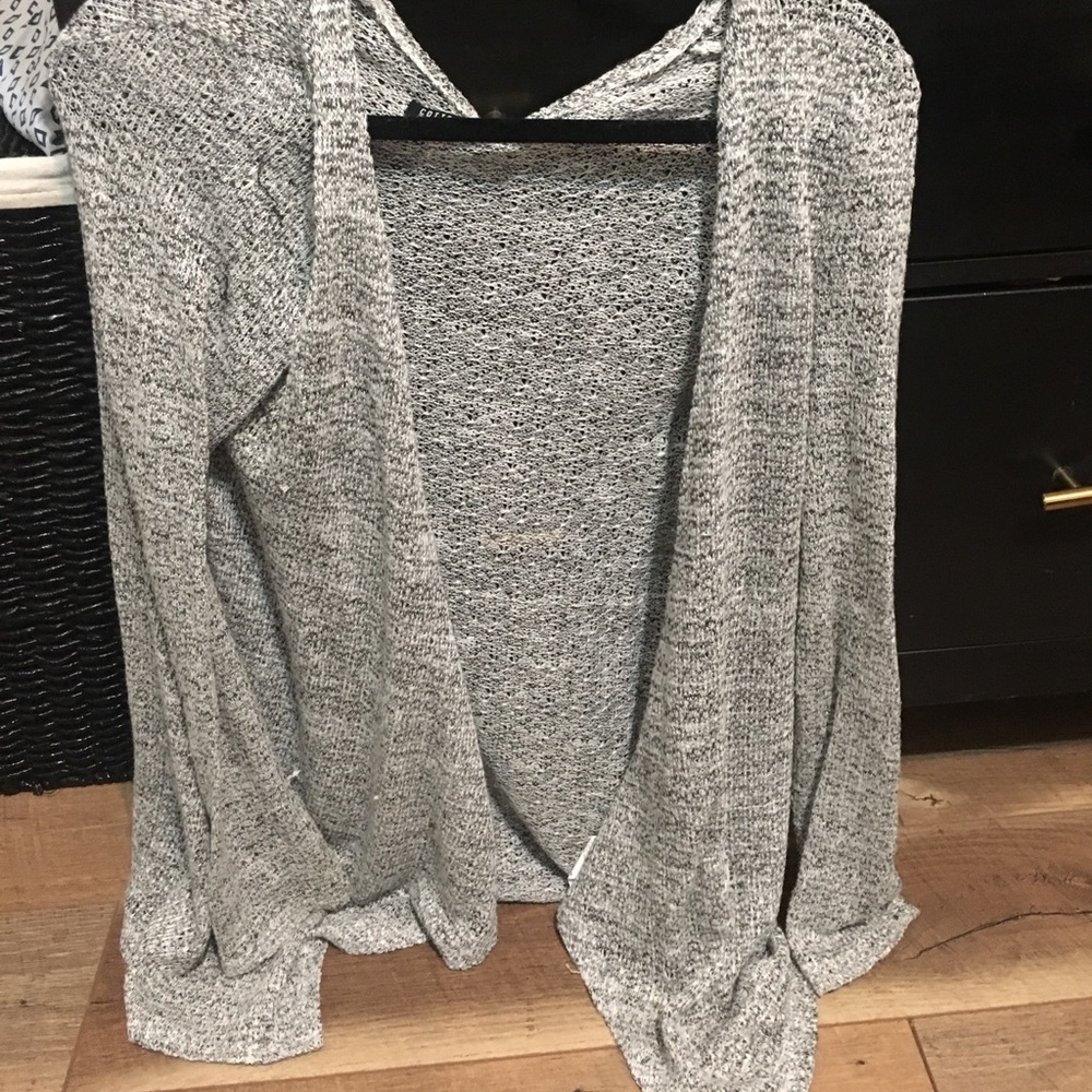 Black and white cardigan