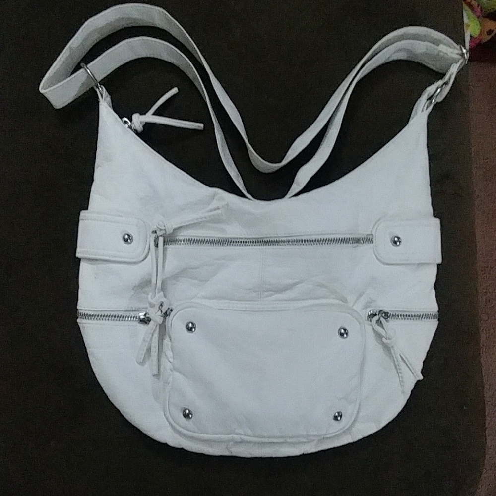 Candies White hobo bag or crossbody bag