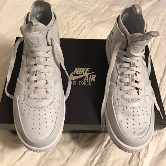 Nike Other - NIKE men Air Force 1 Ultra Force Mid platinum grey