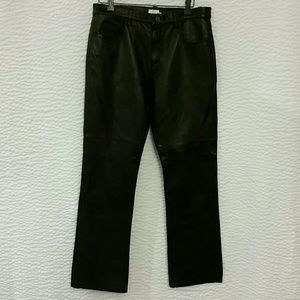Calvin Klein butter soft leather pants black 9