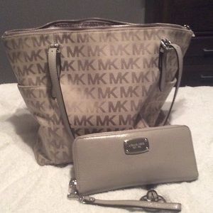 Michael Kors purse and wallet