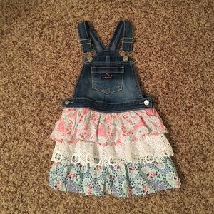 NWOT jordache jean ruffle dress
