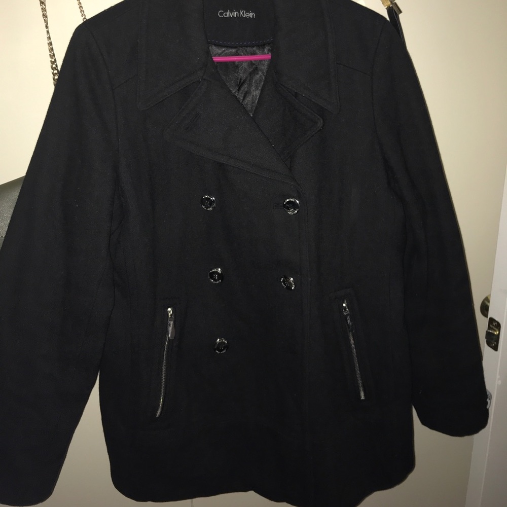 Black Calvin klein Peacoat