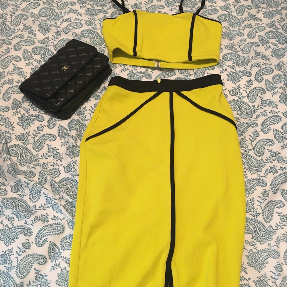 Top and skirt