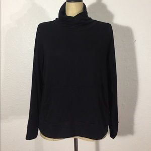 Eileen Fisher Funnel Neck Fleece Box Top