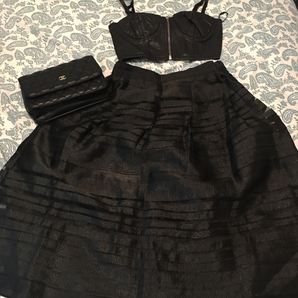 Top and skirt