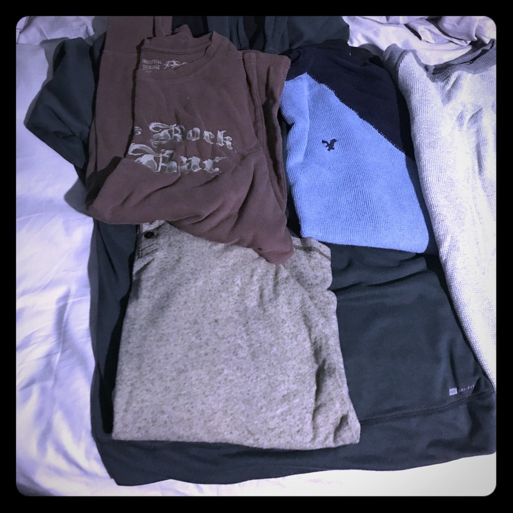 xl lot of Nike Aeropostale Hurley long sleeve