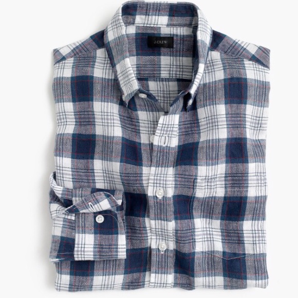 slim délavé irish linen shirt