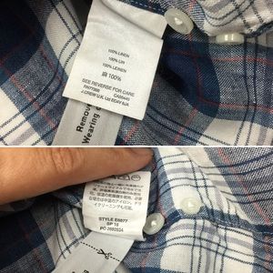 slim délavé irish linen shirt