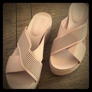 Delicate Pink Platform Sandals
