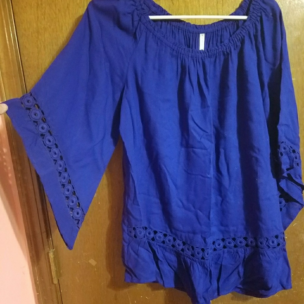 Royal blue top