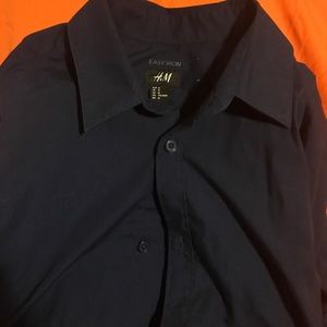 Dark blue H&M button down shirt.