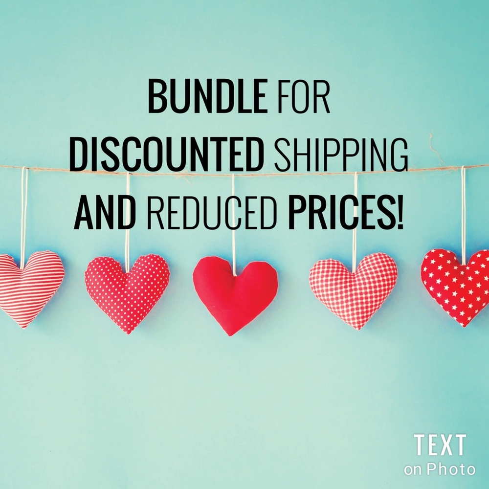 Bundle for discounted shipping and lower pricing