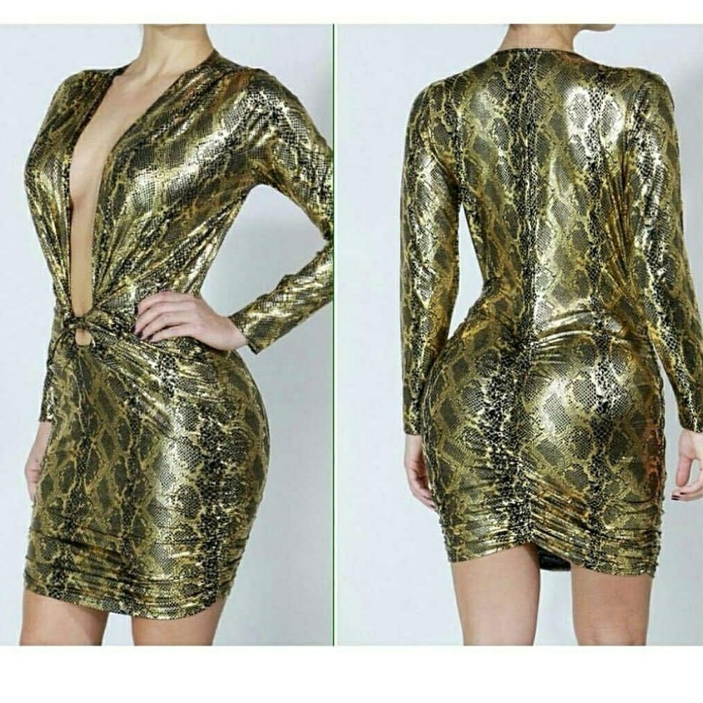 Gold and black gold dress