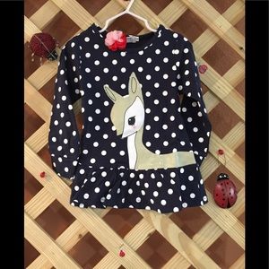 Cute Deer w/ Flower Pin