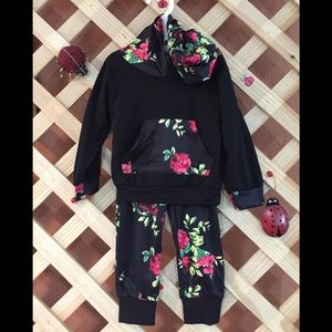 Floral Hoodie Set