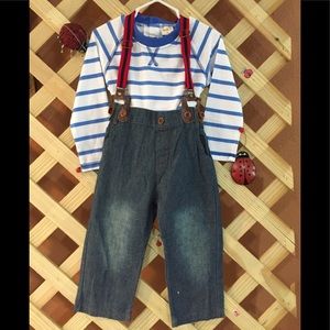 Suspender Pants w/Shirt