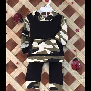 Camo Hoodie Set