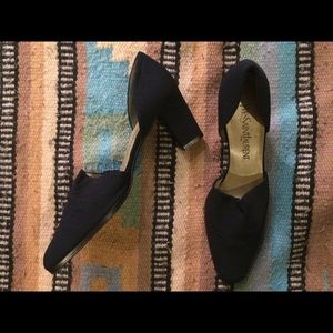 Sz 9 YSL D'Orsay Black Pumps