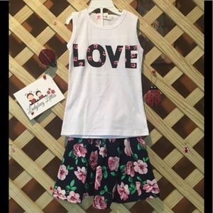 Floral Love Shirt/Skirt Set