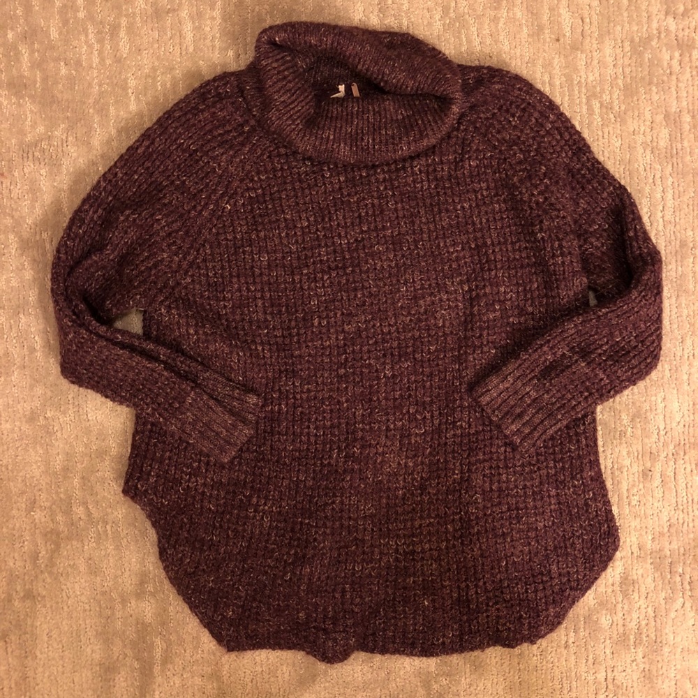 Free people purple sweater