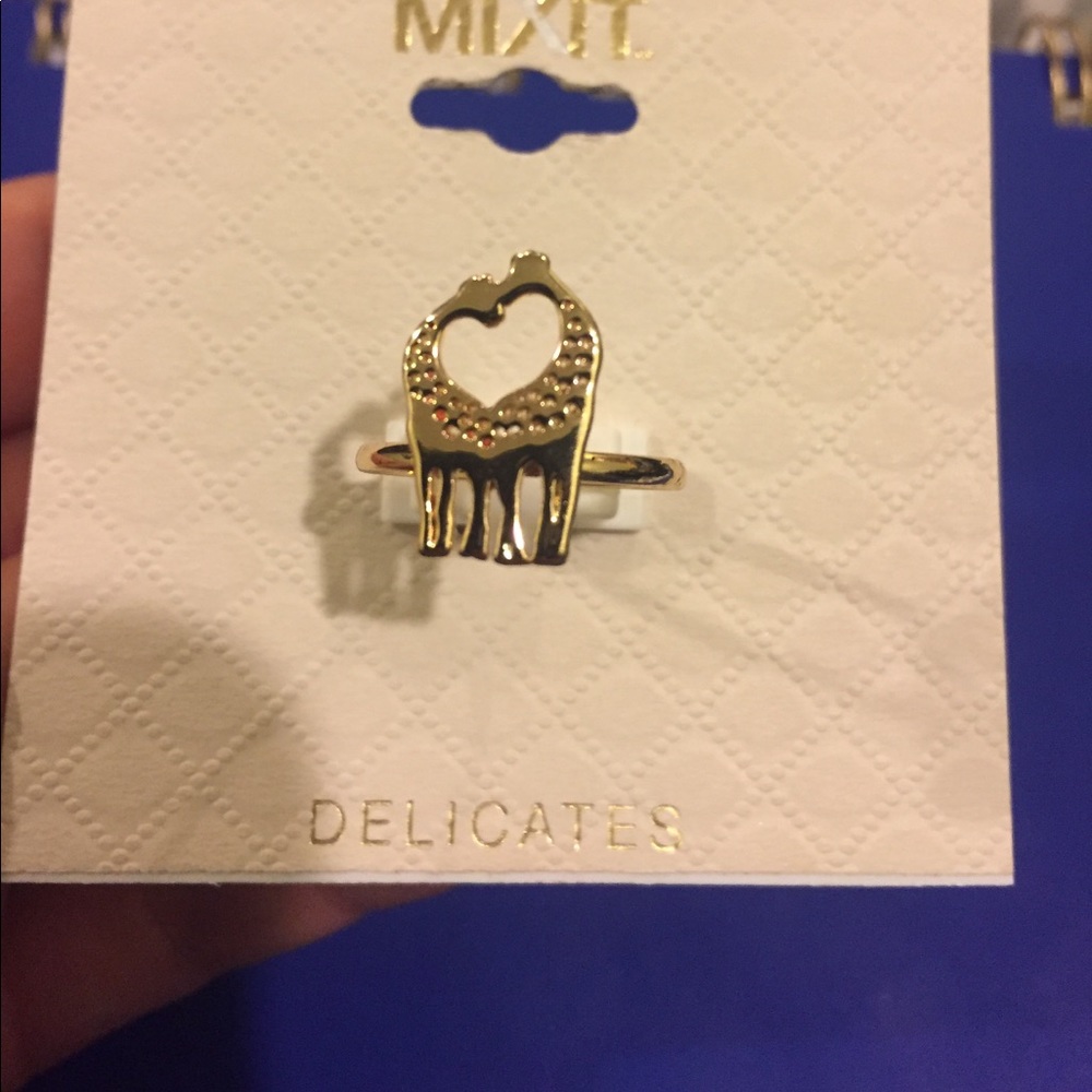 Giraffe heart ring