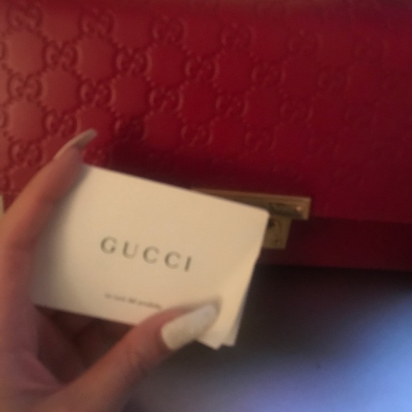 Gucci RED leather purse - Picture 2 of 3