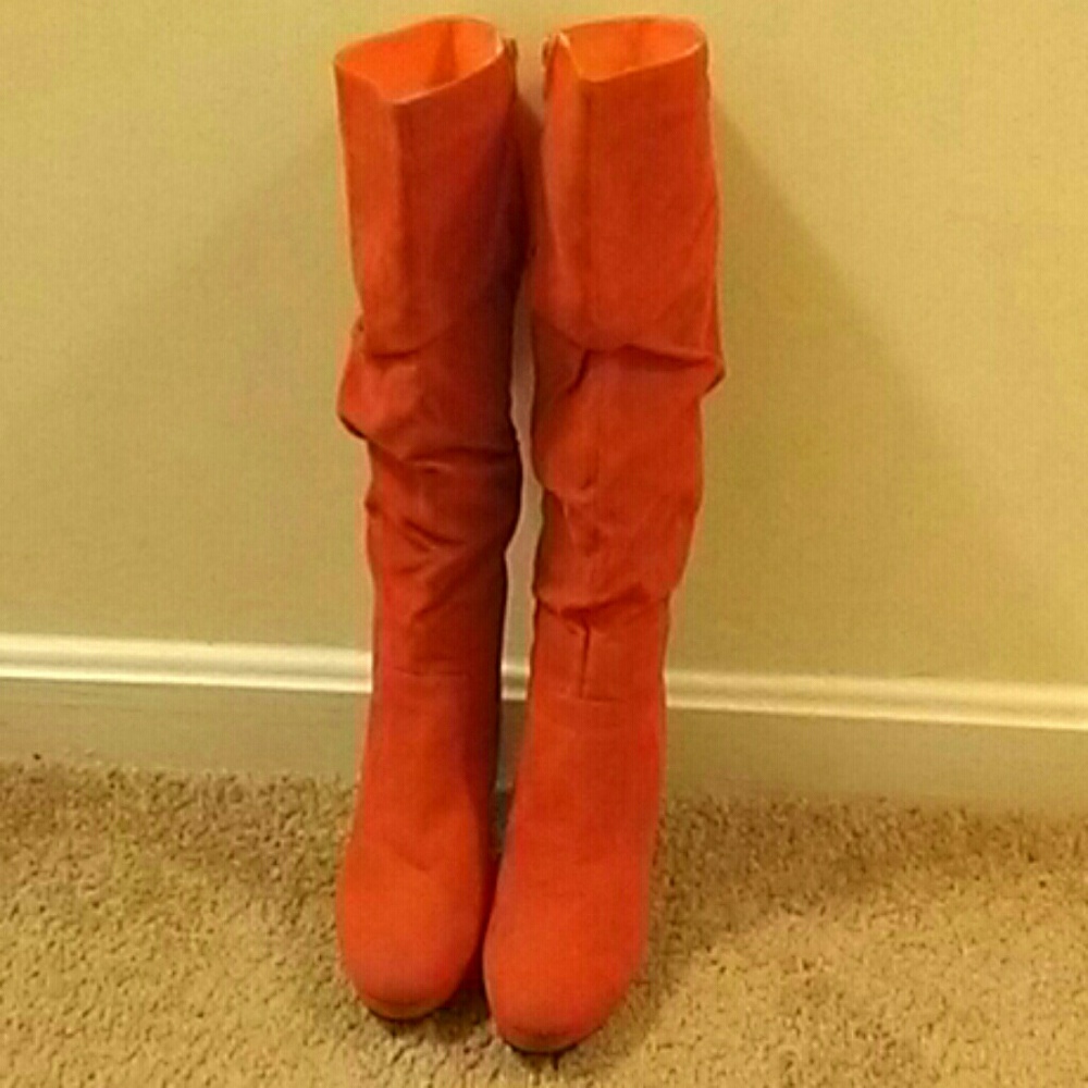 Beautiful suede boots.