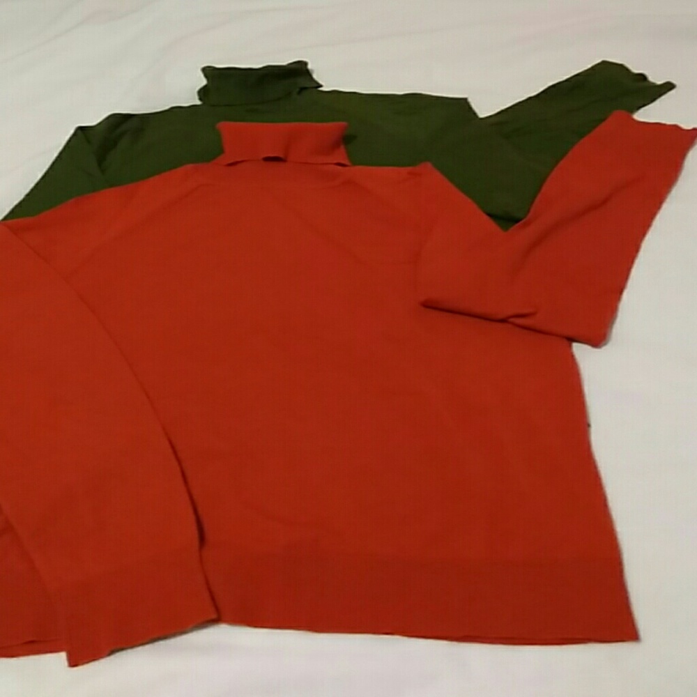 Two Talbot Turtleneck Sweaters, Size L